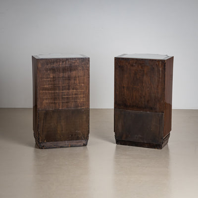 Pair of Art Deco Nightstands, Italy, 1940s