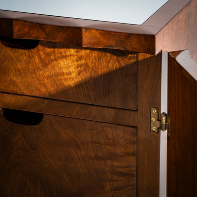 Art Deco Sideboard with Wavy Front, Italy, 1940s