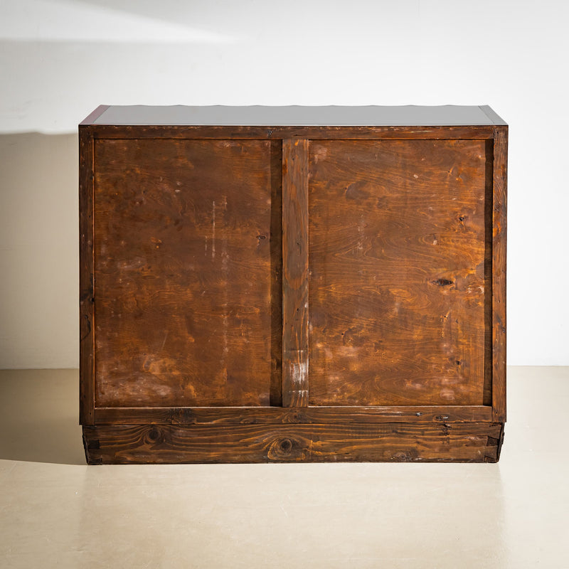 Art Deco Sideboard with Wavy Front, Italy, 1940s