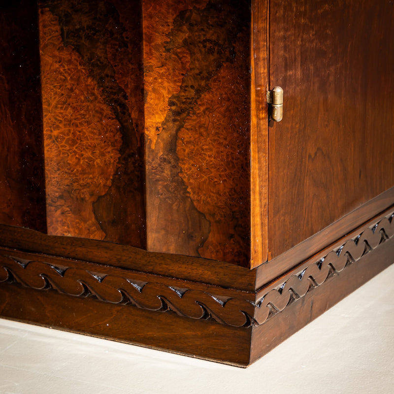 Art Deco Sideboard with Wavy Front, Italy, 1940s