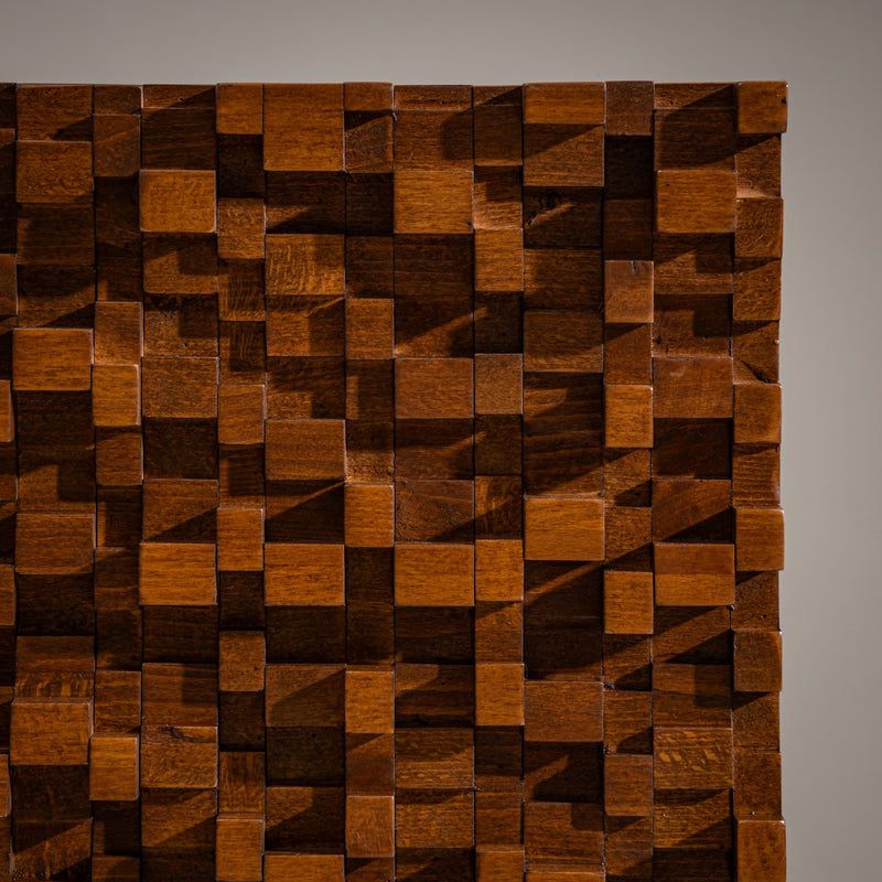 Pair of contemporary Italian Sideboards with Brutalist Surface Design