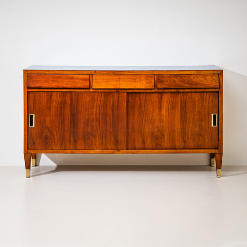 Sideboard with Blue Formica Top, Italy, Mid-20th Century