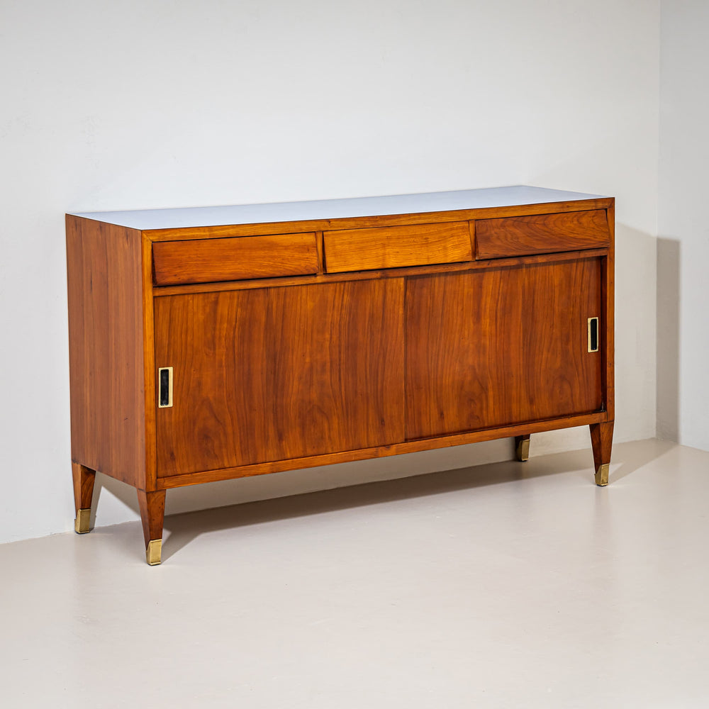 Sideboard with Blue Formica Top, Italy, Mid-20th Century