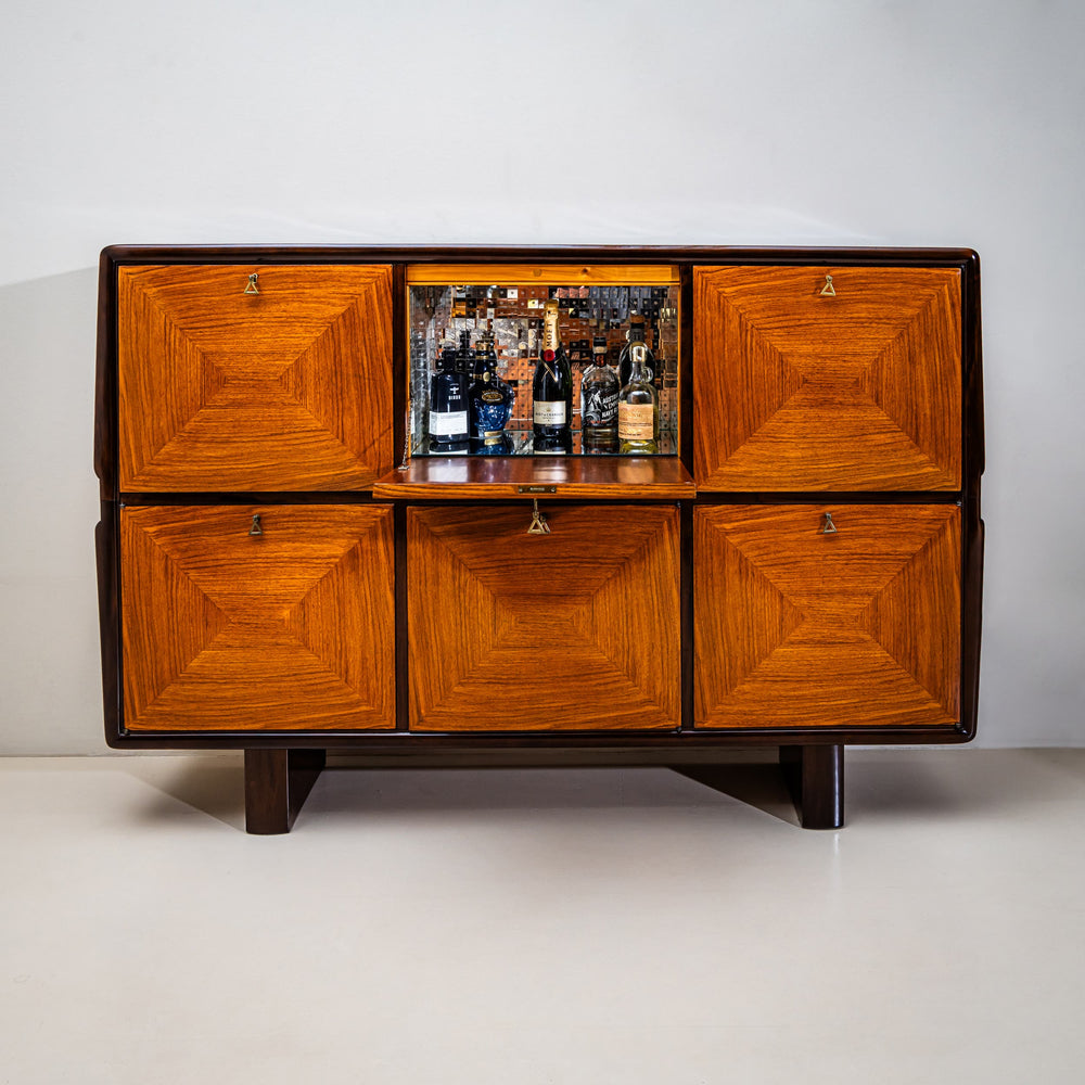 Highboard or Bar Cabinet, Italy, 1950s