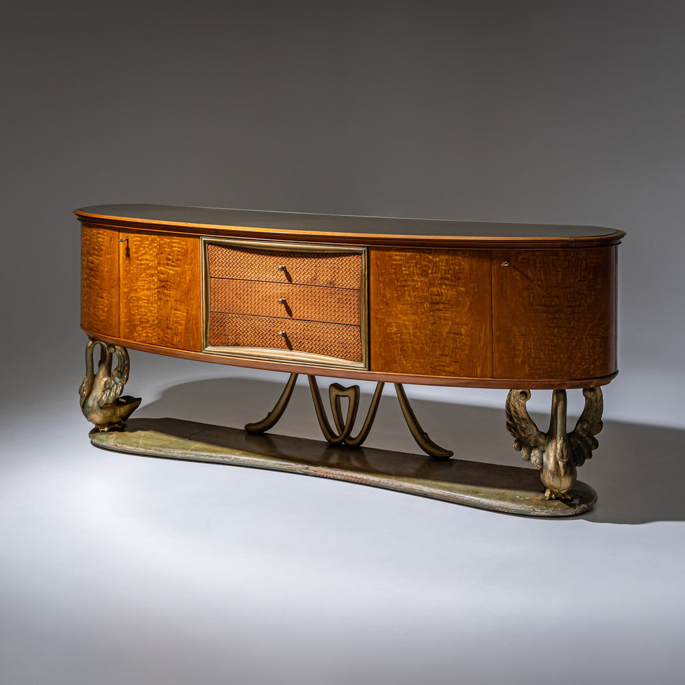 Exceptional Sideboard in the Style of Osvaldo Borsani, Italy, 1940s/50s
