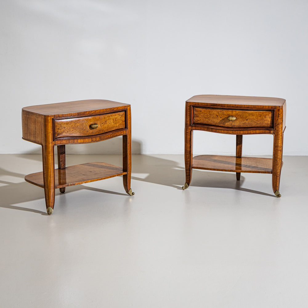 Pair of Bedside Tables, Italy, 1st Half 20th Century