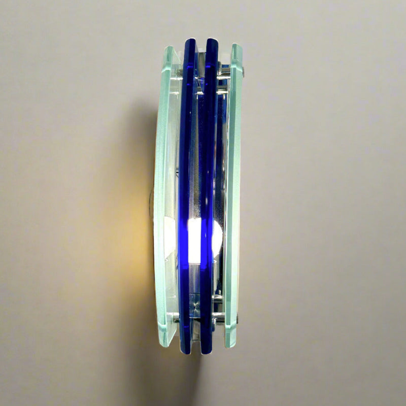 Pair of Modernist Italian Art Glass Sconces by Veca