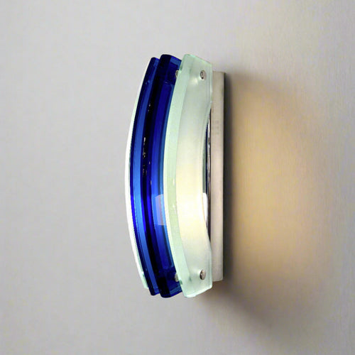 Pair of Modernist Italian Art Glass Sconces by Veca