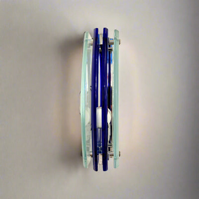 Pair of Modernist Italian Art Glass Sconces by Veca