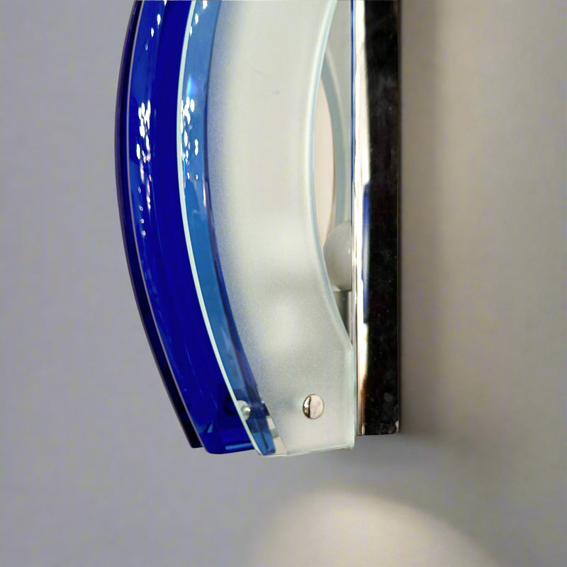 Pair of Modernist Italian Art Glass Sconces by Veca