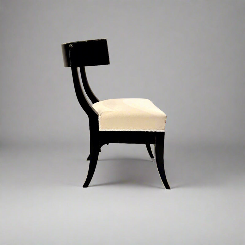 Pair of Klismos Ebonized Early 19th Century Side Chairs