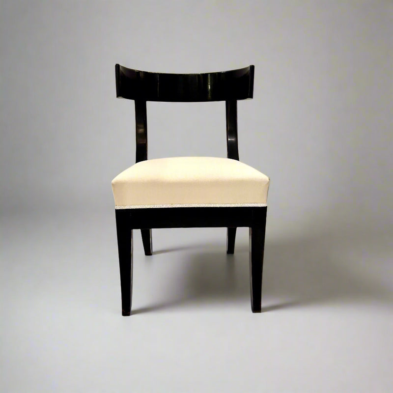 Pair of Klismos Ebonized Early 19th Century Side Chairs
