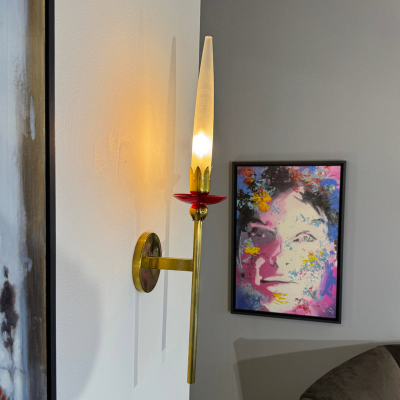 Pair of Sconces by Angello Lelli for Arredoluce