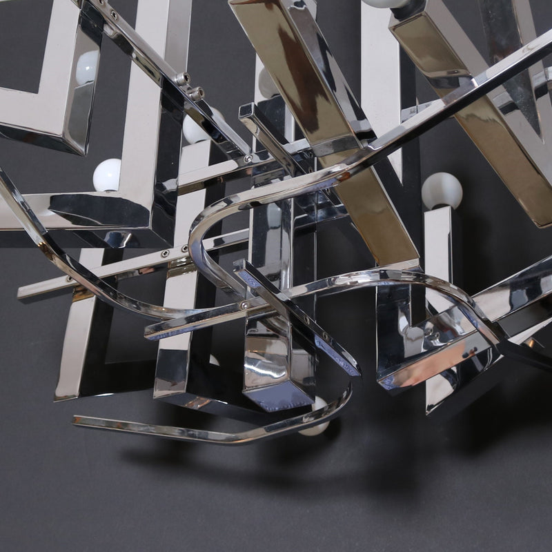 Italian Modernist Sixteen Light Chandelier