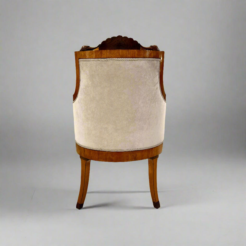 Fine Pair of Biedermeier Armchairs, Italy, 1827