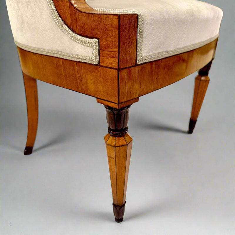 Fine Pair of Biedermeier Armchairs, Italy, 1827