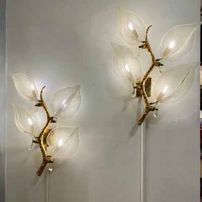 Large Pair of Sconces by Franco Luce