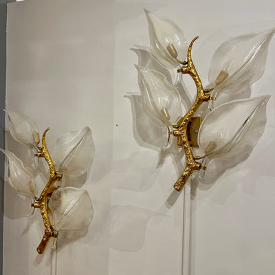 Large Pair of Sconces by Franco Luce