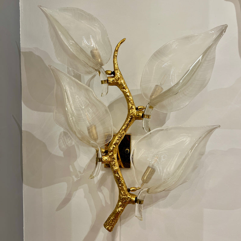 Large Pair of Sconces by Franco Luce