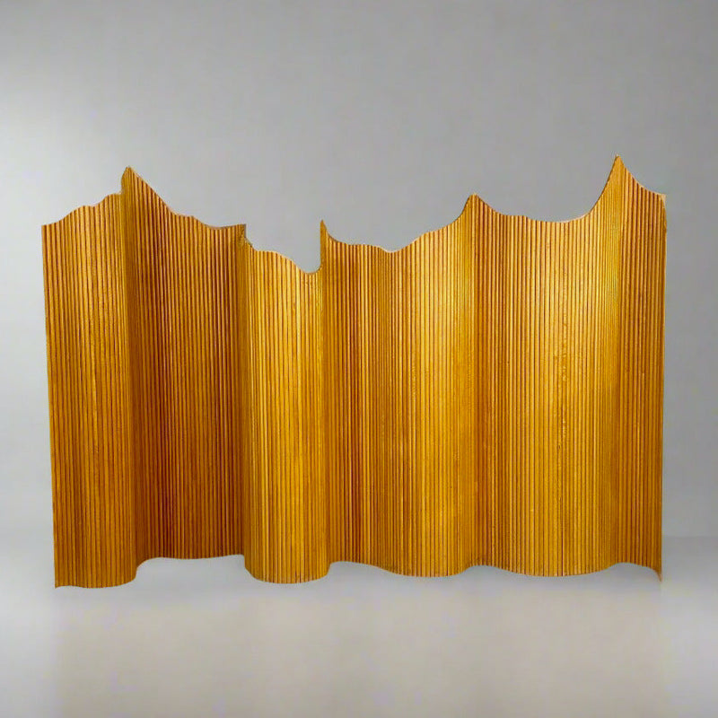 Cherrywood Tambour Screen, Italy, 1970&