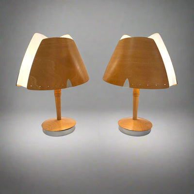Pair of Italian Modernist Table Lamps