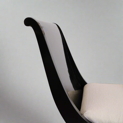 Ebonized Empire Recamiere , Austria 1800's