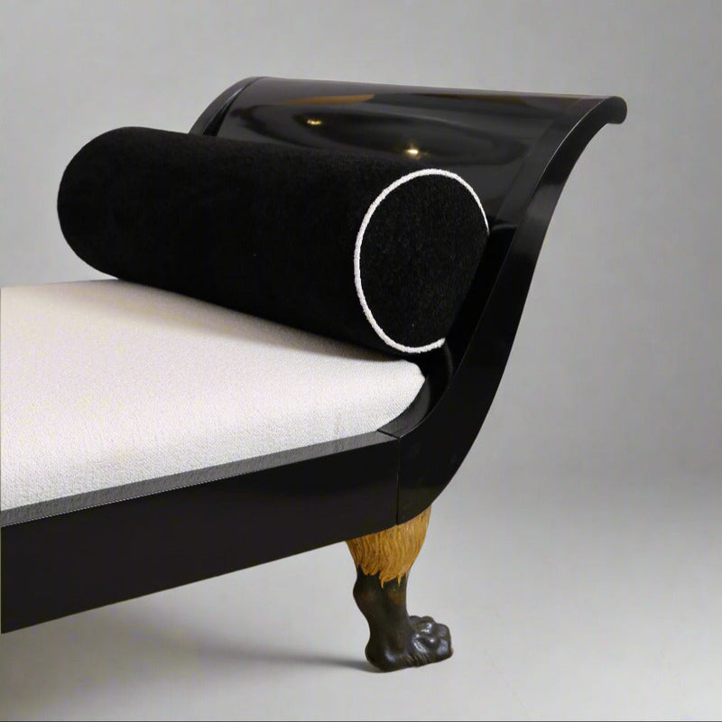 Ebonized Empire Recamiere , Austria 1800&
