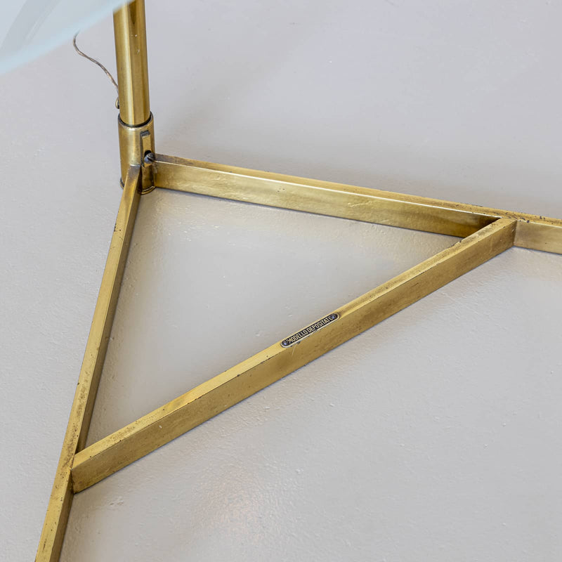 Brass Vanity Table, marked “Modello Depositato”, Italy circa 1950s