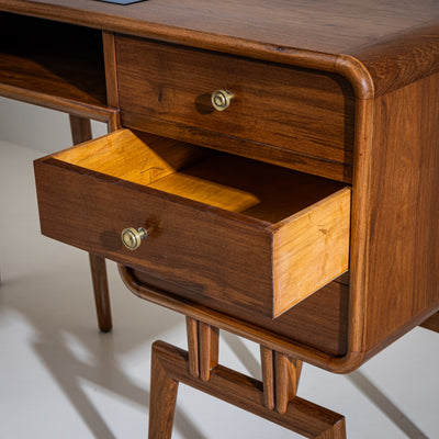 Desk, Attributed to Silvio Cavatorta, Italian Manufacture, 1950s