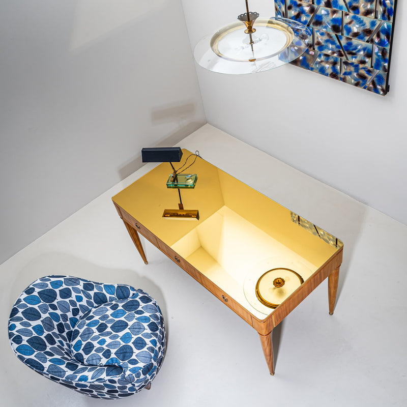 Art Deco Desk, Probably Italy, 1940s