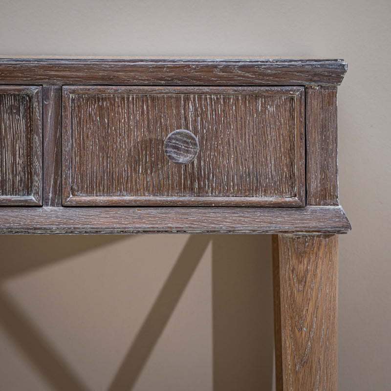 Pair of Desks in Limed Oak, Mid-20th Century