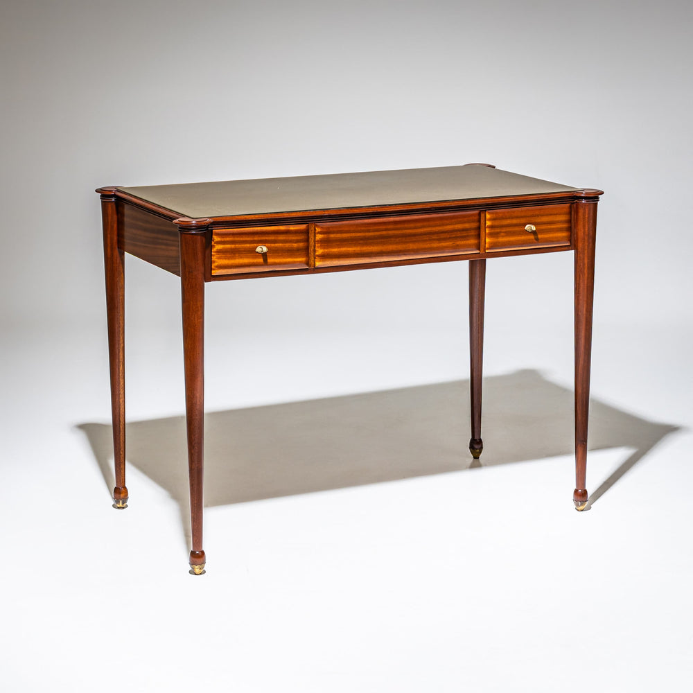 Desk with Glass Top, Italy, Mid-20th Century