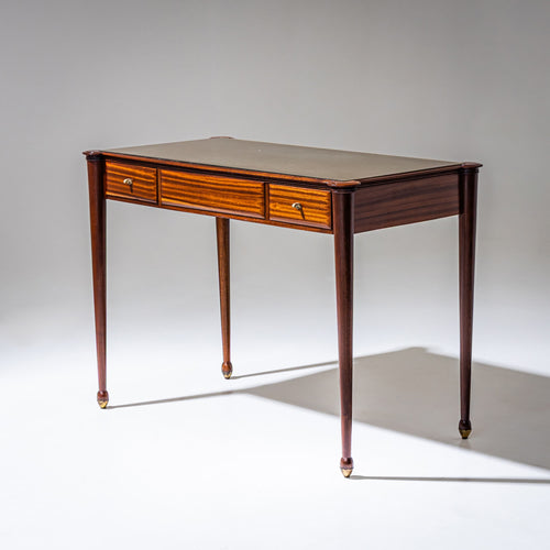 Desk with Glass Top, Italy, Mid-20th Century