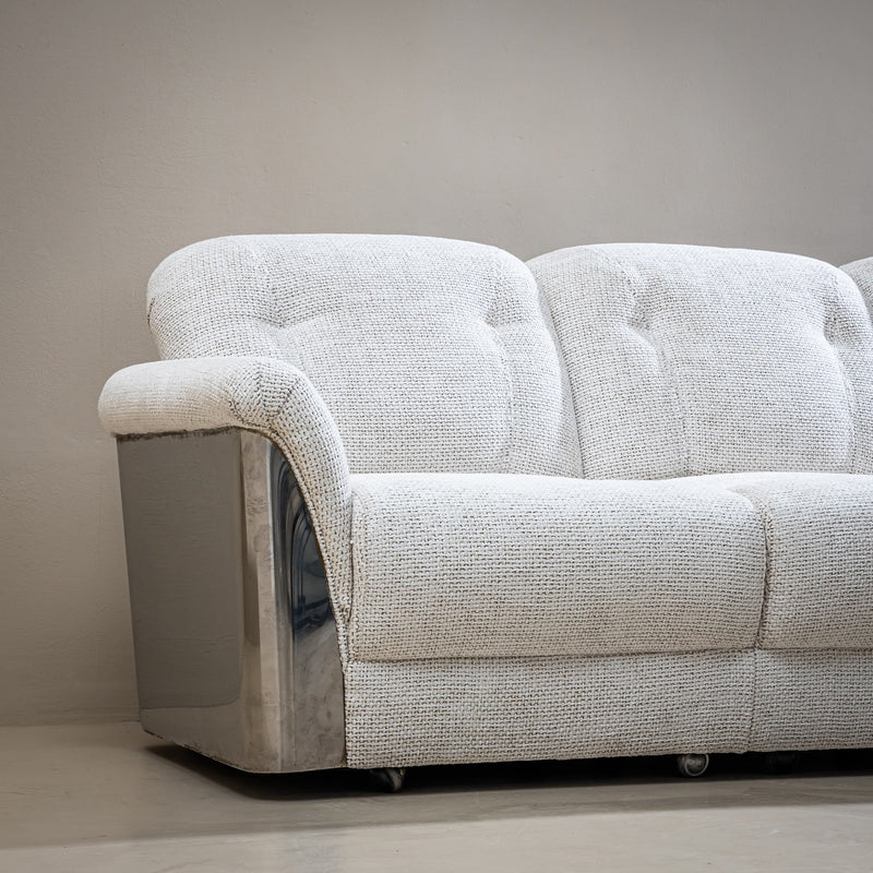 Seating Group with Sofa and Two Armchairs, Italy, Mid-20th Century