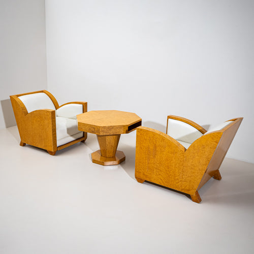 Art Deco Lounge Suite, probably Italy, 1940s