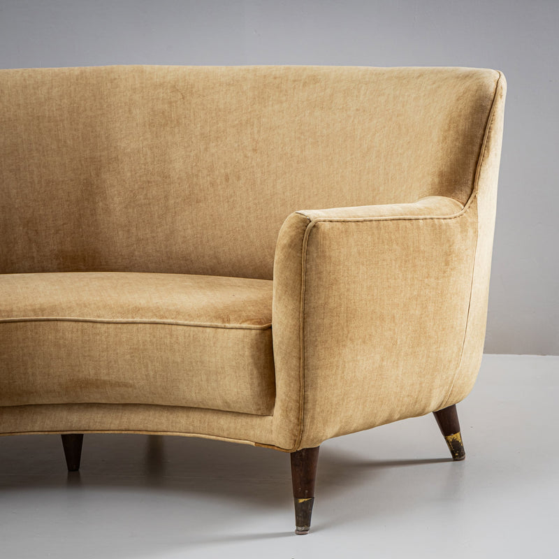 Curved Sofa by Gio Ponti (1891–1979), Italy, 1950s