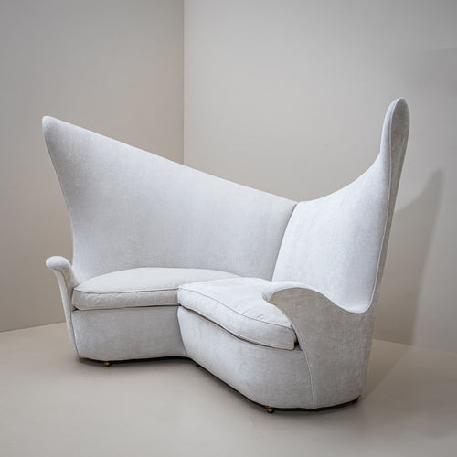 Sculptural Sofa by Renzo Zavanella (1900-1988), Italy, 1950s