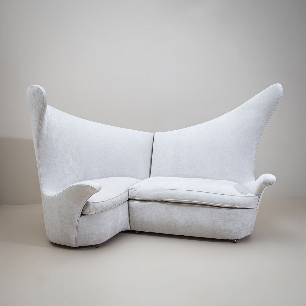 Sculptural Sofa by Renzo Zavanella (1900-1988), Italy, 1950s