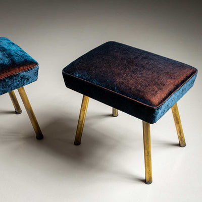 Pair of Vintage Stools, Italy Mid-20th Century