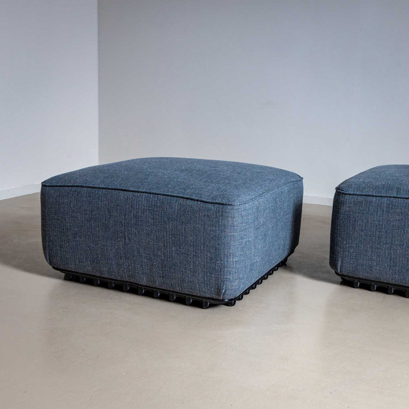 A pair of Trico ottomans from the Trico series by Ammannati & Vitelli for Brunati Italia, 1970s