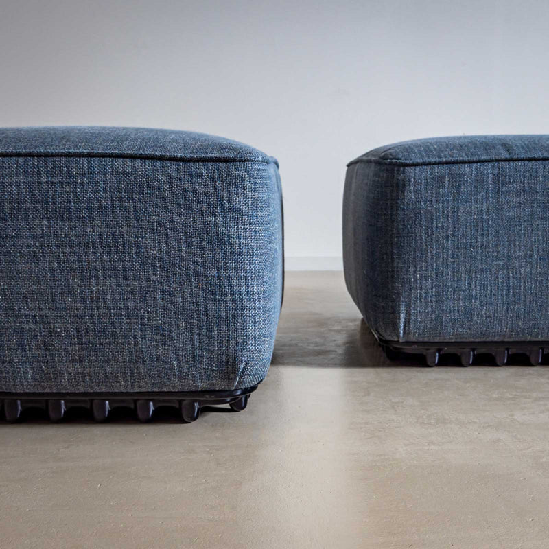 A pair of Trico ottomans from the Trico series by Ammannati & Vitelli for Brunati Italia, 1970s