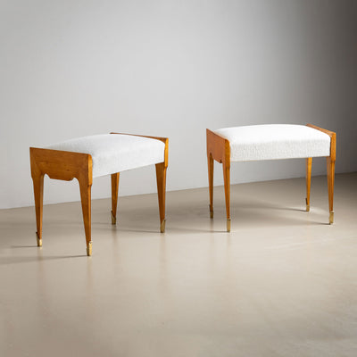 Pair of Italian Mid-Century Stools, 20th Century