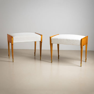 Pair of Italian Mid-Century Stools, 20th Century