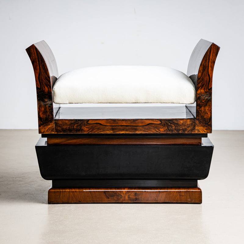 Pair of Sculptural Art Deco Stools, circa 1920