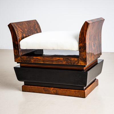 Pair of Sculptural Art Deco Stools, circa 1920