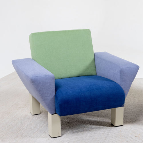 Pair of lounge chairs, model "Westside" by Ettore Sottsass for Knoll, Italy 1982