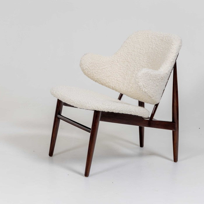 Ib Kofod-Larsen Shell Lounge Chair, Denmark, Mid-20th Century