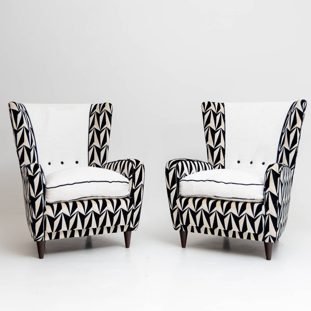 Pair of Lounge Chairs, Italian Manufacture, Mid-20th Century