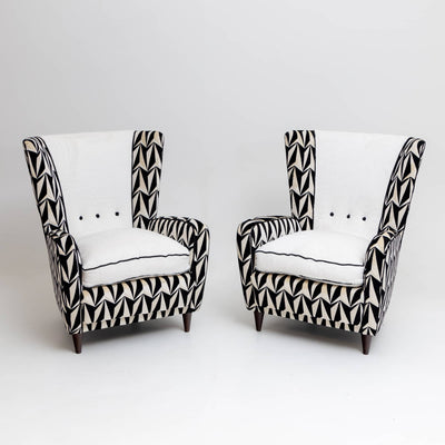 Pair of Lounge Chairs, Italian Manufacture, Mid-20th Century
