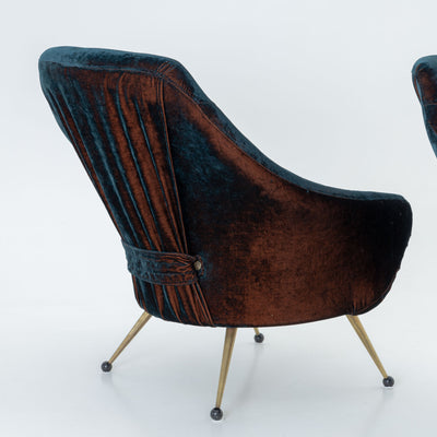 Pair of 'Martingala' Lounge Chairs by Marco Zanuso for Arflex, Italy, c. 1954